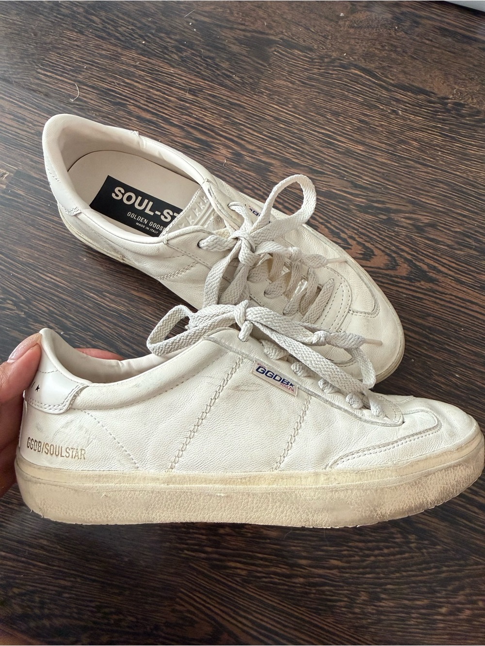 Golden Goose Soul Star White Nappa Leather Sneaker 36